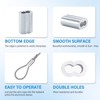100pcs 1/8"(3mm) Aluminum Crimping Sleeves Loops, Cable Crimps Wire Ferrules,