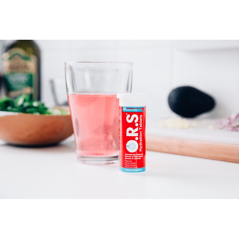 O.R.S Hydration Tablets with Electrolytes, Vegan, Gluten and Lactose Free