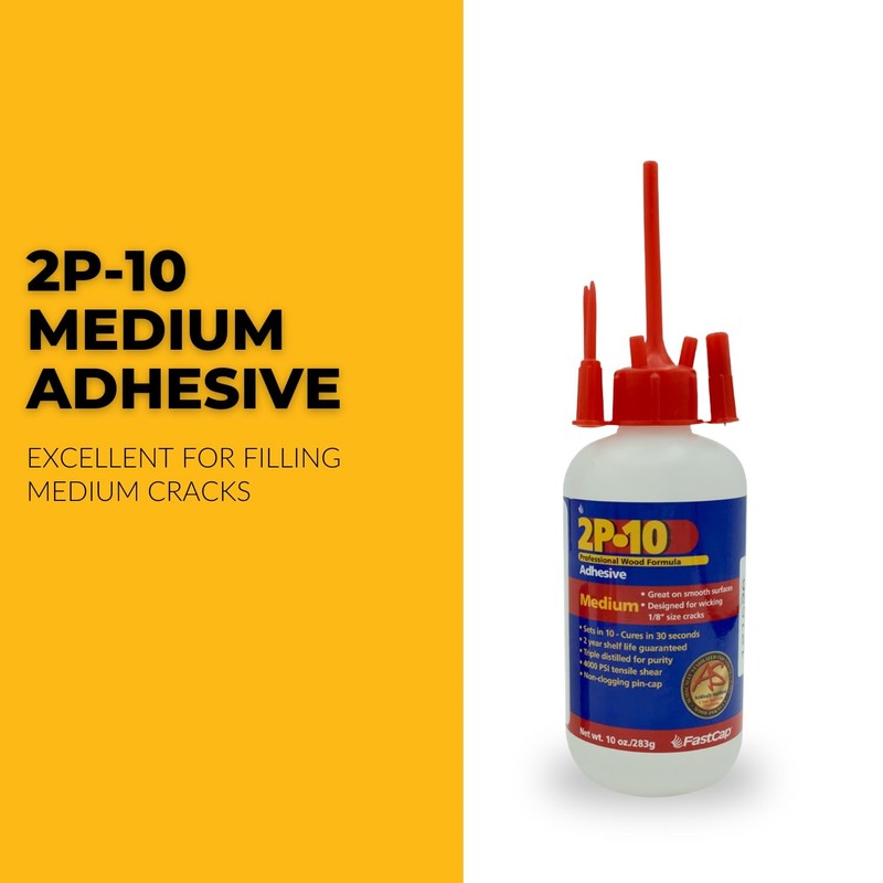 FastCap 2P-10 Professional Medium Wood Adhesive Glue - Ideal for
