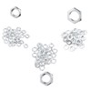 HSUYUN Set of 90 Nuts, M8, M10, M12, Fine Thread