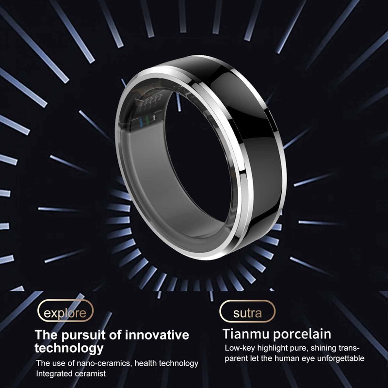 Smart Ring Health Tracker Bluetooth 5.1 Sleep Monitoring Step Counting