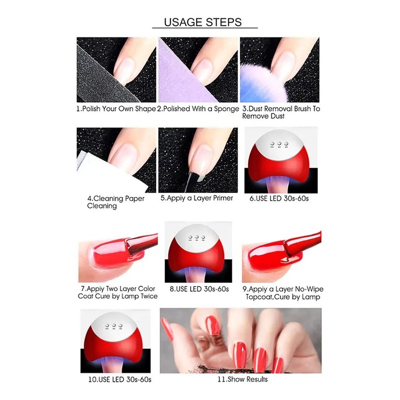 Polygel Kit Esmaltes Uñaslamparas De Uñaskit De Unas Gel