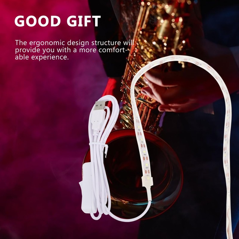 GOOHOCHY Saxophone Usb Leak Light Tool for Wind Instrument Repair