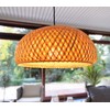 BOURGH GROSSETO Bamboo Lamp, Hanging Lamp with Lampshade, Bamboo, 36