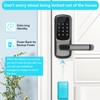 Smart Door Lock with Handle,Fingerprint Exterior Locks,Wireless APP Control, Keyless