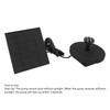 Solar Water Fountain Pump Outdoor Small Submersible Bird Bath Fountain