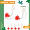 12 Packs Hummingbird Feeder Tube with Stopper Handheld Bird Feeder