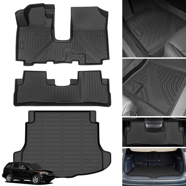 Floor Mats for Honda CR-V 2007-2011, Custom Fit All Weather