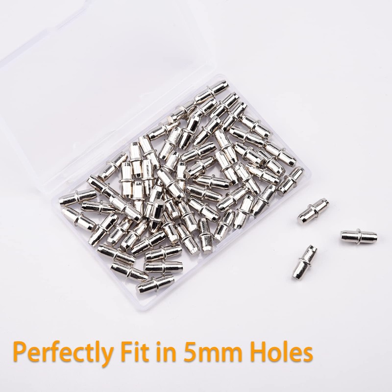 60 Pcs 5 x 16mm Shelf Bracket Pegs, Shelf Support