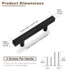 Estmoon 30 Pack 3 Inch Cabinet Handles Matte Black Cabinet