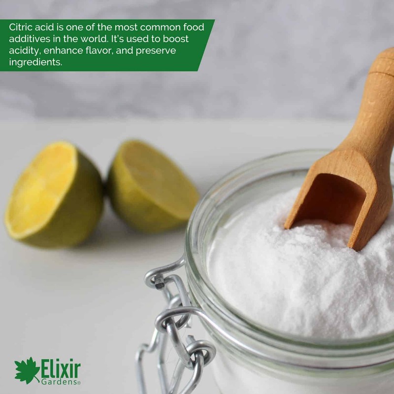 Elixir Gardens Citric Acid Fine Grade | 100% Anhydrous GMO