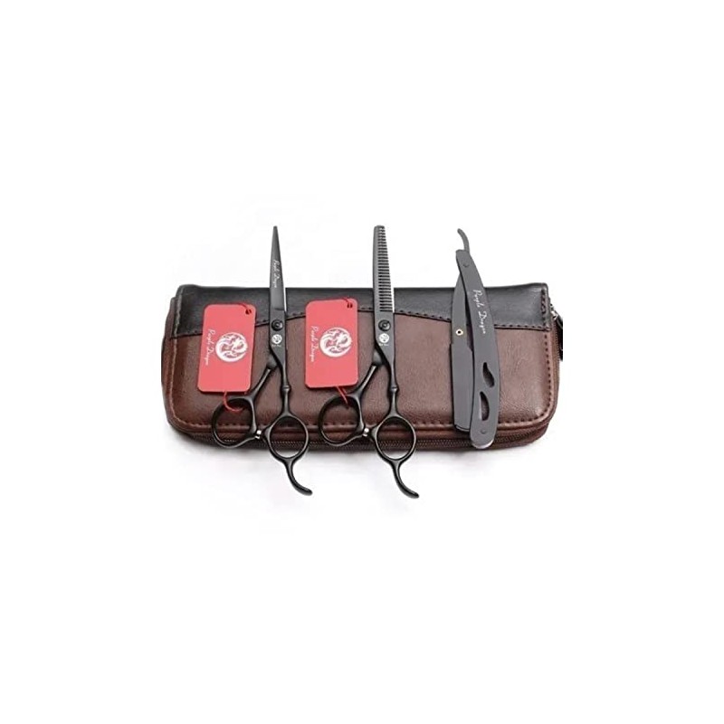 Kit Tijeras Profesionales Estilista Barbero Peluquero Purple Dragon 6 pulgadas