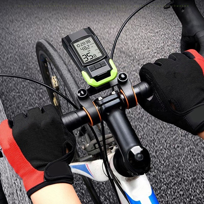 Wireless Bike Computer LCD Backlit Display Waterproof Bike Speedometer Odometer
