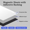 JINGZHAN Magnetic Sheets With Adhesive Backing, 4" x 6", 30