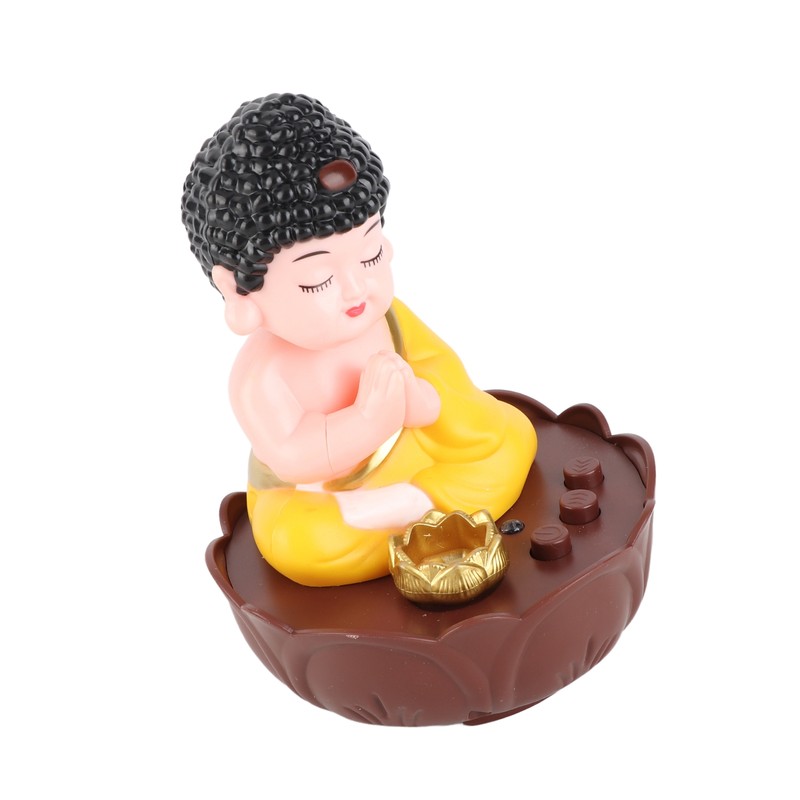 Singing Buddha Figurine USB Charging Desktop Buddha Decorative Statue with