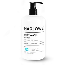 MARLOWE. No. 103 Men's Body Wash 16 oz | Energizing & Refreshing | Includes Natural Extracts | Aloe & Green Tea Extracts