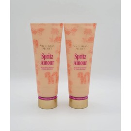 Victoria's Secret Spritz Amour Fragrance Body Lotion Moisturizer 8 oz Set of 2