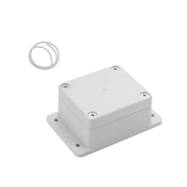 Heyiarbeit 1Pcs 63x58x35mm2.48'' x 2.28'' x 1.38'' ABS White Dustproof With Ear Electrical Boxes Electronic Junction Box Switch Shell Enclosure Project Box Case DIY Box Junction Case Enclosure