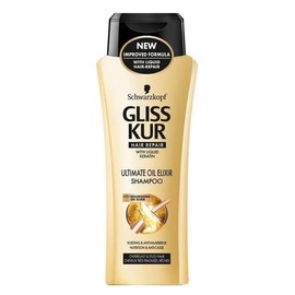 '3 x Gliss Kur Oil Nutritive Shampoo – For Longer, splissanfälliges Haar, 250 ml