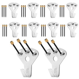 Esforzarse 10 Pcs Wall Hanging Hooks for Painting Hooks Wall Mounted Hooks with Nails, Picture Hangers for Picture Hangers, Plasterboard Hooks, Hanging Hardware for Displaying Frames Multifunction