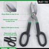 INJOYTEC 10 Inch Tin Snips Straight Pattern Tin Snips Cutters