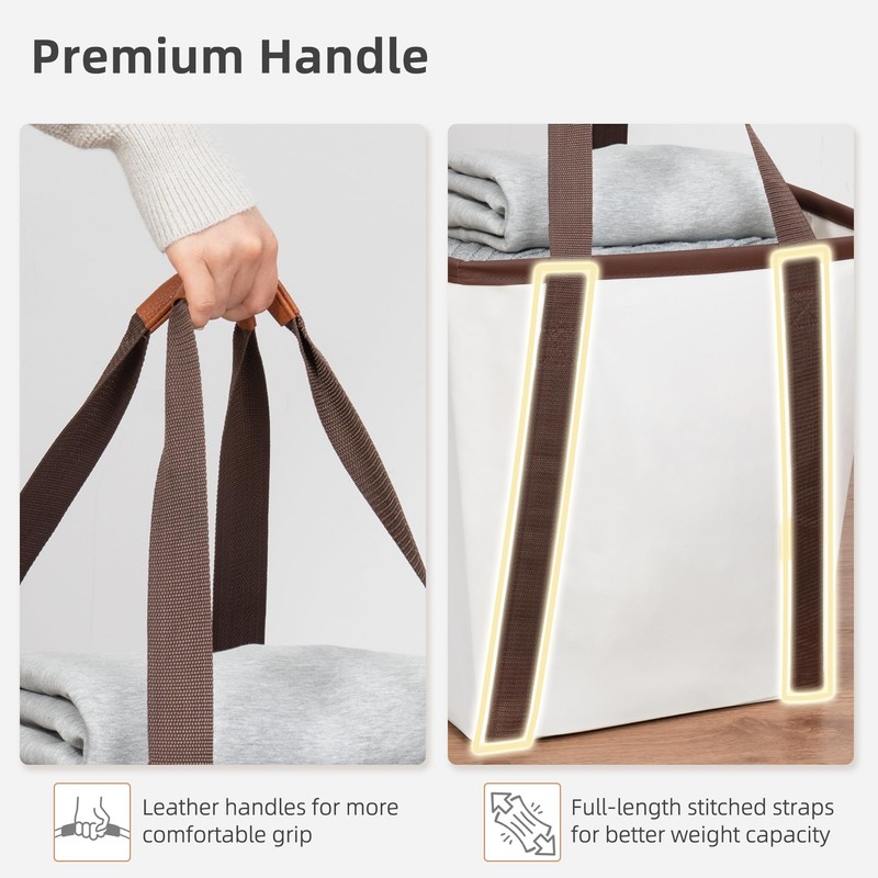 STORAGE MANIAC Collapsible Laundry Caddy, 128L (34 Gal) Large Collapsible
