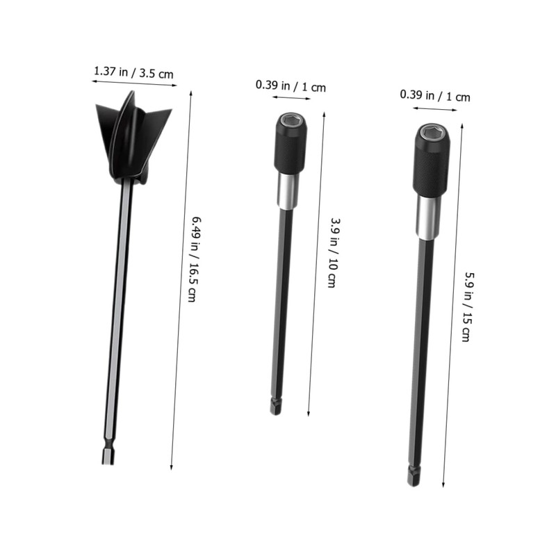 Cabilock 1 Set Resin Mixer Paddles Epoxy Paint Mixer Attachment