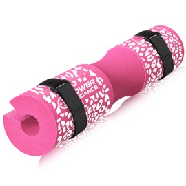 POWER GUIDANCE Barbell Squat Pad - Neck & Shoulder Protective Pad - Great for Squats, Lunges, Hip Thrusts, Weight Lifting & More - Fit Standard and Olympic Bars Perfectly Pink&White