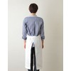 fog linen work Linen Full Apron White (19) 《LKA004-19》