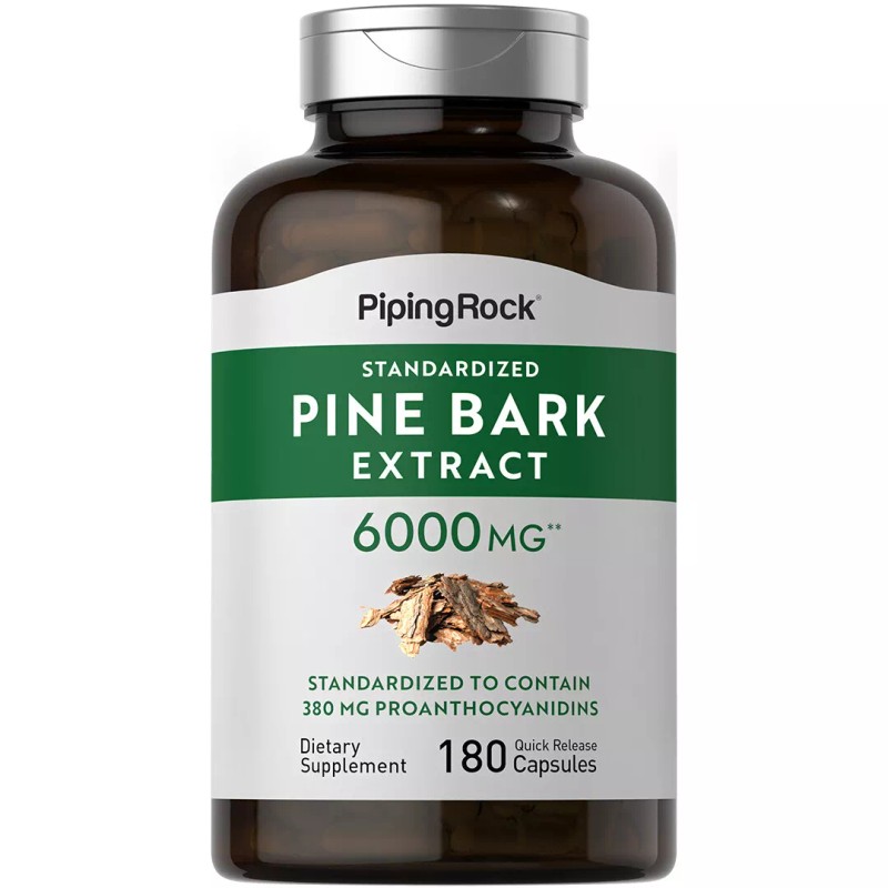Piping Rock Pine Bark Extract 6000 mg | 180 Capsules