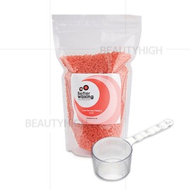 Barrel waxing hard beads (Rose aroma hard wax 1kg + measuring cup) Large area of ​​thick bristles, 1kg, 1 piece / 베럴왁싱 하드구슬(로즈아로마 하드왁스1kg+계량컵) 굵은모 넓은부위, 1kg, 1개