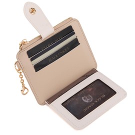 Montana West Small Wallets Woman Compact Credit Card Holder with Rfid Blocking Lining Thin Wallet for Women with Keychain and ID Window Small Wallets Easy to Carry