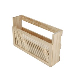 YRLSOTGE Wooden Magazine Rack Wall-Mounted DIY Home Decor Magazine Holder Mail Sorter for Office Entryway Kids’ room and Living Room.