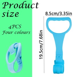Thyonta 4 PCS Crib Standing Sling Ring Baby Toddler Hand Pull Ring Crib Enclosure Accessories (4 Colors)