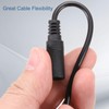 sourcing map 5pcs DC Power Pigtails Cable, 5.5 x 2.1mm