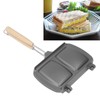 Double Sided Frying Pan Fast Heat Conduction Evenly Heated Detachable