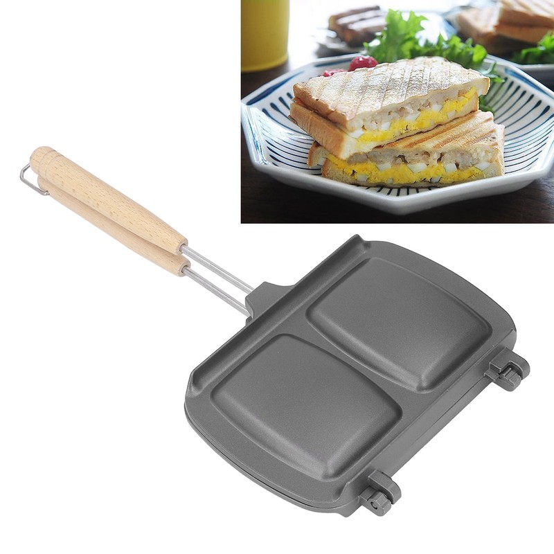 Double Sided Frying Pan Fast Heat Conduction Evenly Heated Detachable