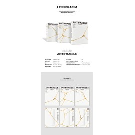 YG PLUS LE SSERAFIM - ANTIFRAGILE 2nd Mini Album+Free Gift (vol1. Midnight Onyx ver.) (SMK1348)