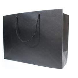 MODEENI Extra Large Gift Bags with Handles Black - 10 Pack - 16x12 Inches - XL Boutique Bags for Small Business - Luxury Paper Shopping Bags - Matte Embossed Finish