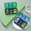 2 in 1 Portable Pill Organizer Pill Cutter Dustproof and
