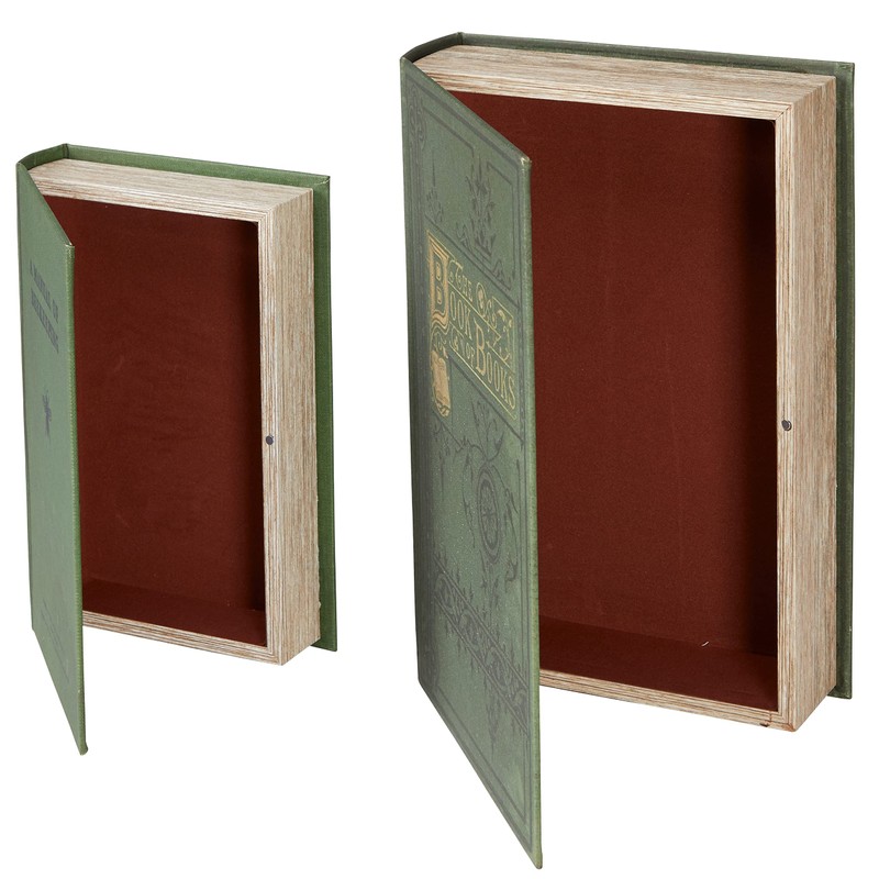 The Lakeside Collection Decorative Book Box - Secret Hiding Place