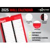 2025 Calendar Month To View A4 Large 2 Column Spiral