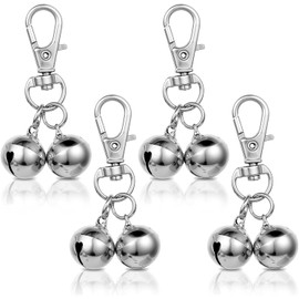 Vayfoni 4 Pcs Mini Dog Collar Bells - Loud dog bell and cat bell for Training, Tracking & Decoration - Durable Pet Pendant with Clear Sound