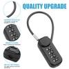 YAODHAOD Cable Locks with Combination, 4 Digit Combination Padlocks,Travel Lock