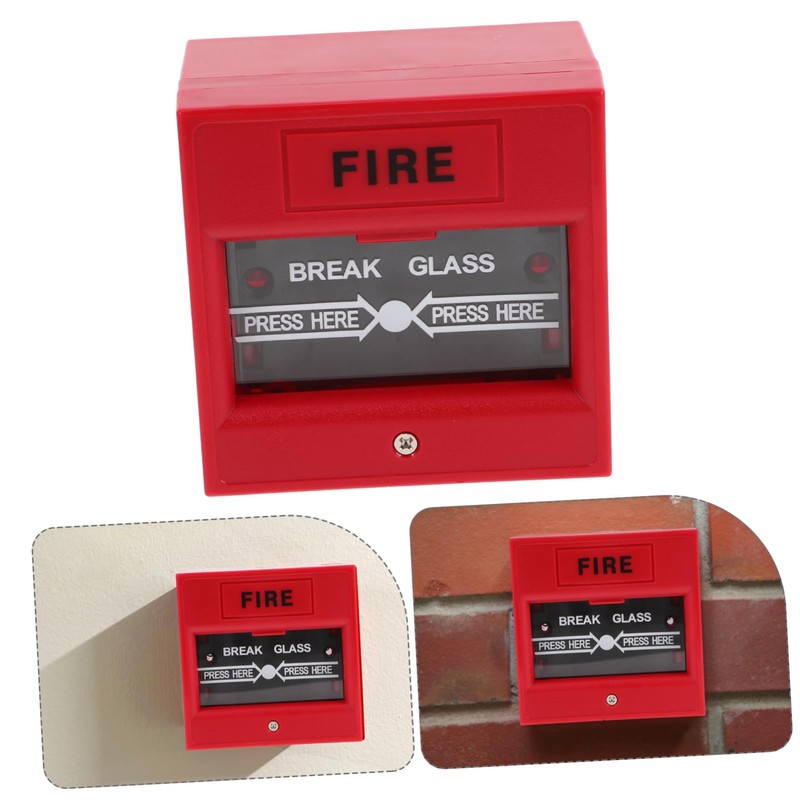 TEHAUX 3pcs Glass Break Alarm Emergency Exit Control for Fire