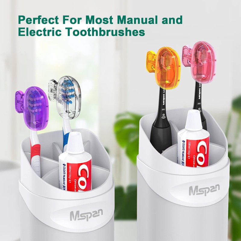 Mspan Mspan Electric Toothbrush Head Cover: Sonic Toothbrush Cap Travel