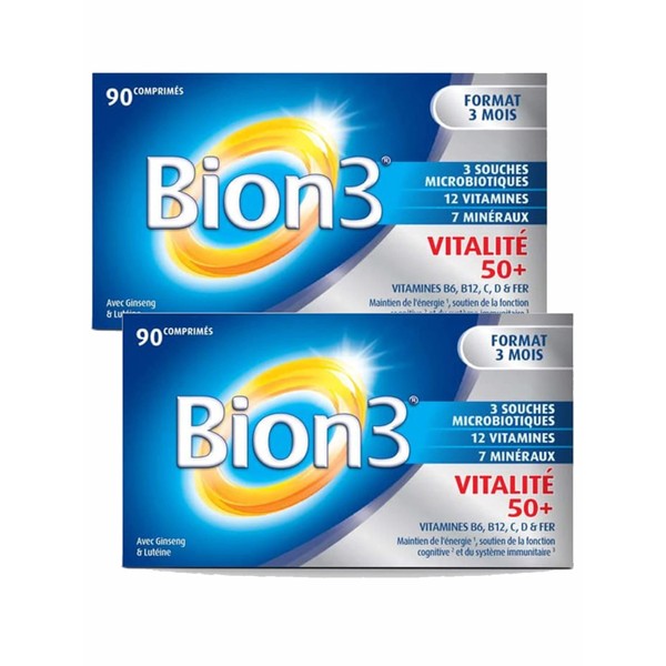 Bion 3 Sénior Vitalité 50+ Lot de 2 Boites de 90 Comprimés (2S)