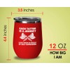 Tattoo Artist Red Edition Wine Tumbler 12oz - Each tattoo