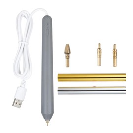 Daiilg Stamping Pen Hot Heated Foil Pens Set USB Heat Foil Pen for Scrapbooking Tool Kits Hot Foil Roll Drawing Pen
