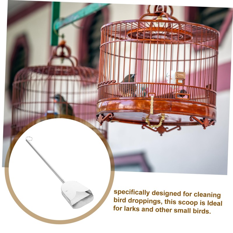 WOONEKY Pet Poop Scoop Bird Poop Remover Reptile Litter Scooper